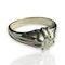 Elegant 18k White Gold Diamond Ring - image 3