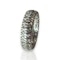 An elegant Flush-Set Diamond Band in 18k White Gold - image 1