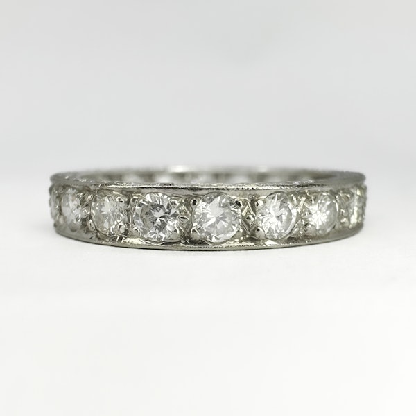 Platinum Diamond Full Eternity Ring - Saddingtons Jewellery Stand 375 - image 1