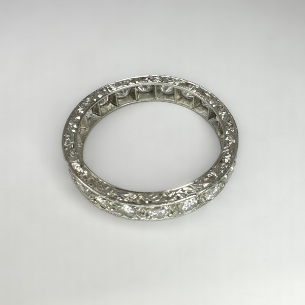 Platinum Diamond Full Eternity Ring - Saddingtons Jewellery Stand 375 - image 2