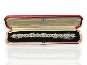 Late Art-Deco Diamond Bracelet