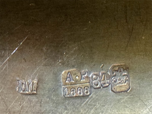 Antique Russian silver trompe l'oeil large cigar box, Moscow, 1888 by Ovchinnikov. - image 9