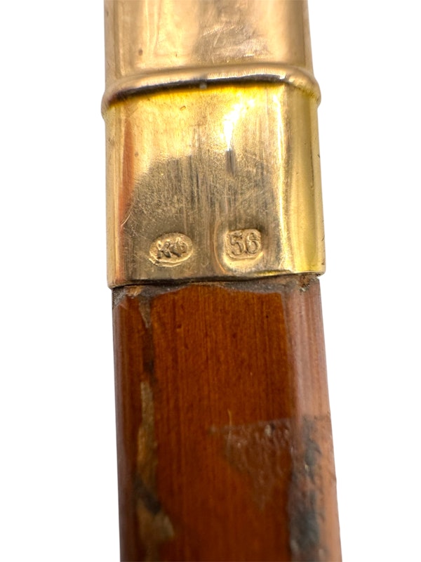 Faberge gold and sapphire pencil holder, Odessa, c.1910. - image 4