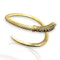 Luxurious 22k Yellow Gold Antique Snake Bangle with Diamonds & Garnet Eyes - image 2