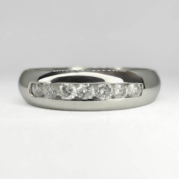 Platinum Band Ring Diamond Set - Saddingtons Jewellery Stand 375 - image 1
