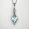 Aquamarine and Diamond Drop Pendant - Saddingtons Jewellery Stand 375 - image 1