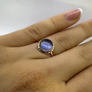 Antique Moonstone Ring - Saddingtons Jewellery Stand 375
