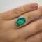 Antique Oval Black Opal Ring - Saddingtons Jewellery Stand 375 - image 3
