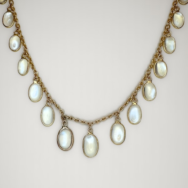 15ct Moonstone Drop Necklace - Saddingtons Jewellery Stand 375 - image 2