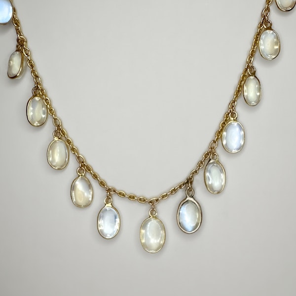 15ct Moonstone Drop Necklace - Saddingtons Jewellery Stand 375 - image 3