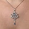 Art Nouveau Aquamarine Pendant - Saddingtons Jewellery Stand 375 - image 2