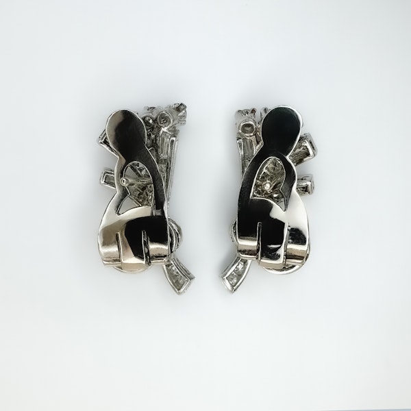Baguette & Brilliant Cut Diamond Earrings - Saddingtons Jewellery Stand 375 - image 3