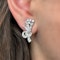 Baguette & Brilliant Cut Diamond Earrings - Saddingtons Jewellery Stand 375 - image 2
