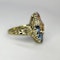 Rare Antique Multi Gem Cluster Ring - Saddingtons Jewellery Stand 375 - image 2