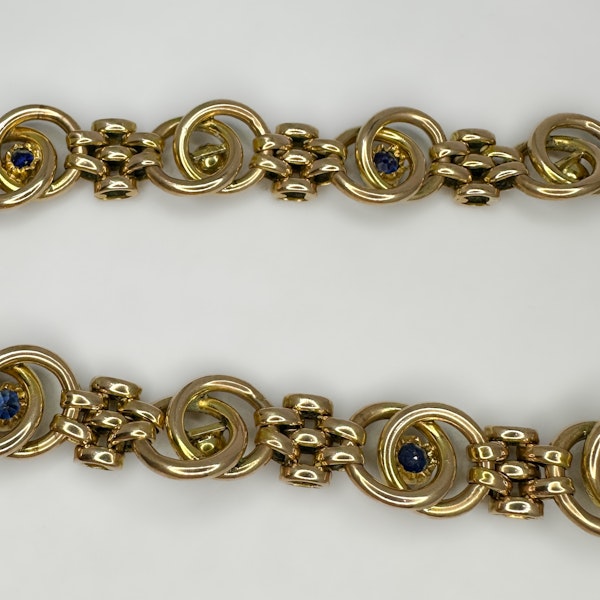 15ct Sapphire and Pearl Bracelet - Saddingtons Jewellery Stand 375 - image 5