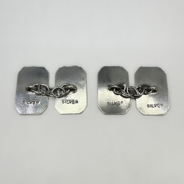 Art Deco Enamelled Jazz Man Cufflinks - Saddingtons Jewellery Stand 375 - image 3