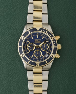 Zenith De Luca 89.0310.400 El Primero Blue Dial Steel & 14K Gold