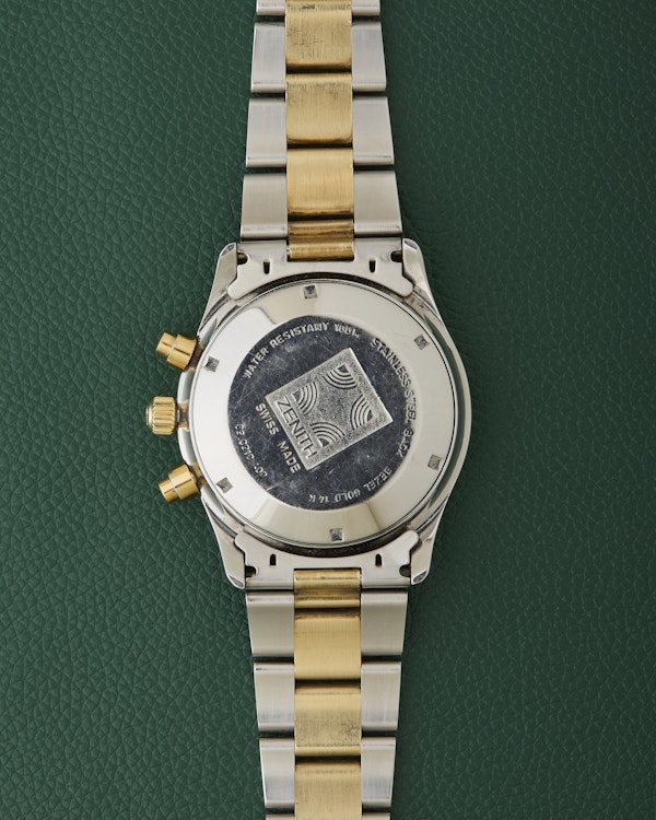 Zenith De Luca 89.0310.400 El Primero Blue Dial Steel & 14K Gold - image 10