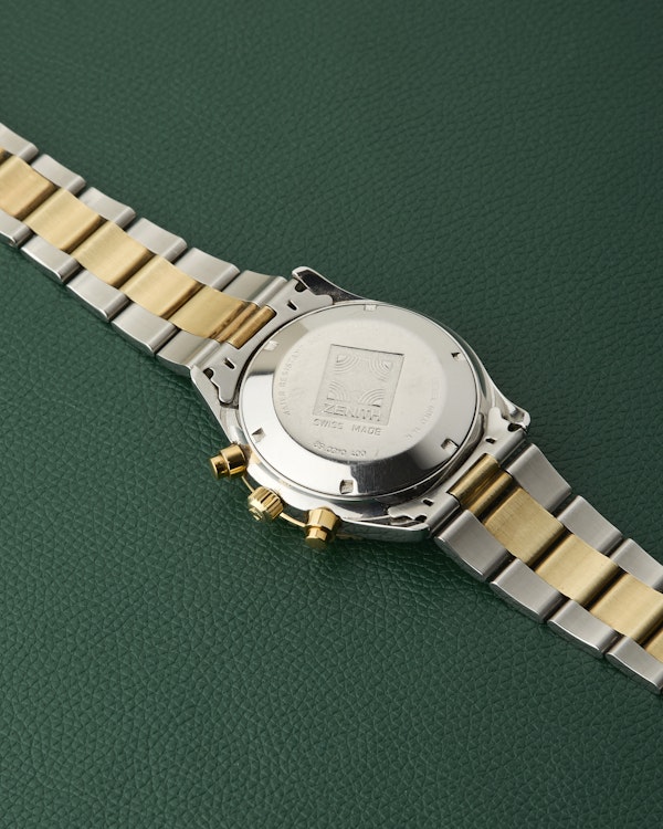 Zenith De Luca 89.0310.400 El Primero Blue Dial Steel & 14K Gold - image 9