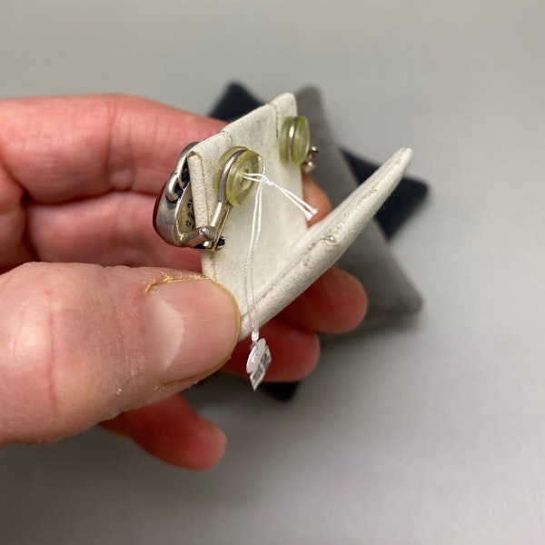 Georg Jensen Carnelian Silver clip Earrings date 2005, SHAPIRO & Co since 1979 - image 2