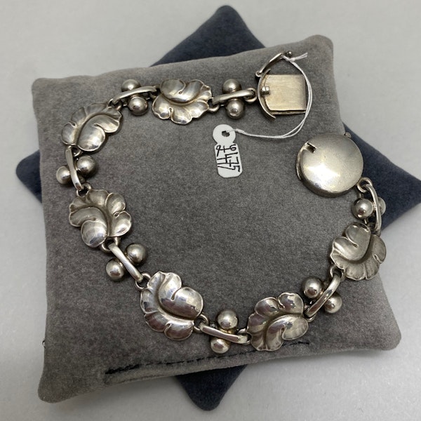 Georg Jensen Silver Bracelet import marks for London 1993, SHAPIRO & Co since1979 - image 1
