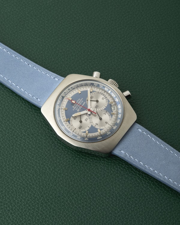 Zenith A788 El Primero Vintage Chronograph Pulsations Blue Dial - image 7