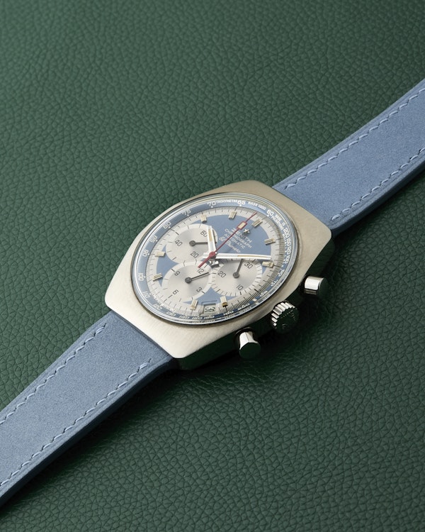 Zenith A788 El Primero Vintage Chronograph Pulsations Blue Dial - image 6