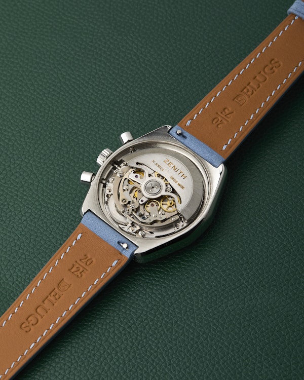 Zenith A788 El Primero Vintage Chronograph Pulsations Blue Dial - image 13