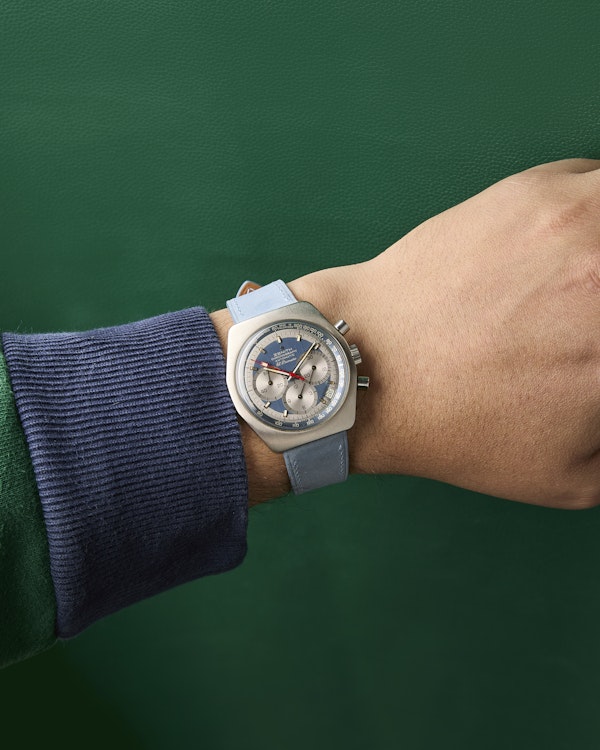 Zenith A788 El Primero Vintage Chronograph Pulsations Blue Dial - image 16