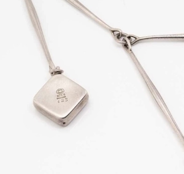 Georg Jensen Necklace 123. Designed by Astrid Fog. Mark Constable Unit 301 - image 2