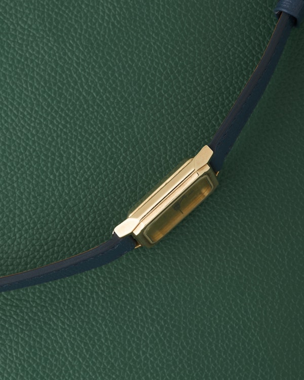 Bouverie 9K British London Yellow Gold Tank Quartz Vintage 1983 - image 5