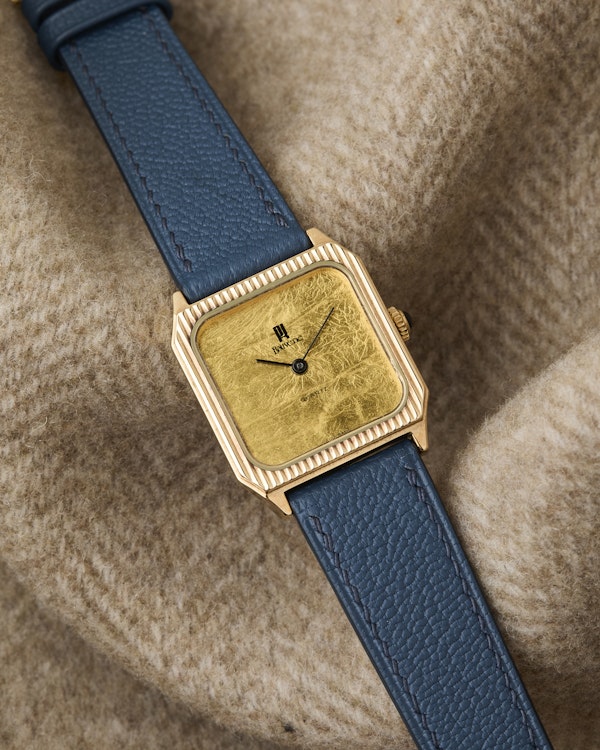 Bouverie 9K British London Yellow Gold Tank Quartz Vintage 1983 - image 15