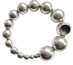 Georg Jensen Cave bracelet 441 designed by Jacqueline Rabun. Sterling silver. Made in Denmark. Mark Constable Unit 301