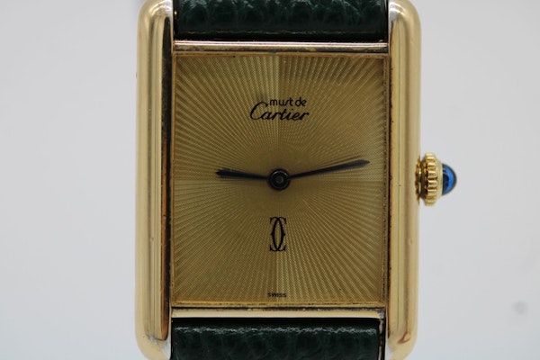 Cartier Must De Cartier Rare Discor Dial New Strap Cartier Pouch - image 7