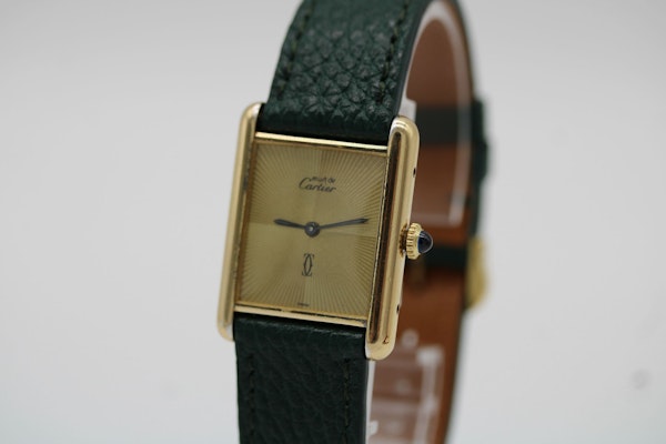 Cartier Must De Cartier Rare Discor Dial New Strap Cartier Pouch - image 4
