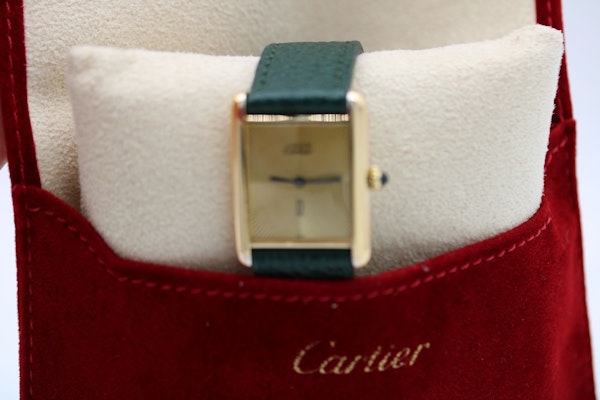 Cartier Must De Cartier Rare Discor Dial New Strap Cartier Pouch - image 8