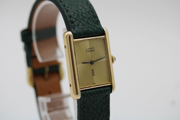 Cartier Must De Cartier Rare Discor Dial New Strap Cartier Pouch - image 6