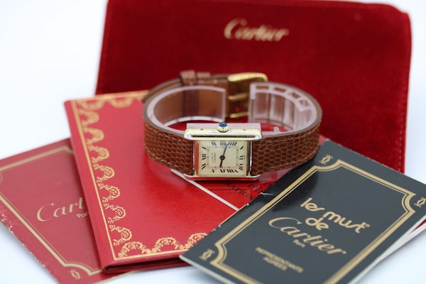 Cartier Tank Must De Cartier Tank New Strap Some Paperwork and Cartier pouch - image 3