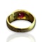 1.5ct Natural Ruby • 18k Yellow Gold • French Mark - image 4