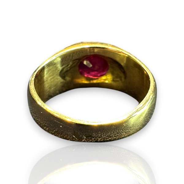 1.5ct Natural Ruby • 18k Yellow Gold • French Mark - image 4