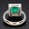 Vintage Emerald Diamond Ring at Deco&Vintage Ltd - image 4