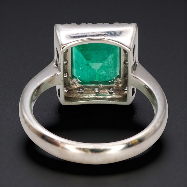 Vintage Emerald Diamond Ring at Deco&Vintage Ltd - image 4
