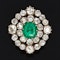 Lovely Colombian Emerald Diamond Ring at Deco&Vintage Ltd - image 3