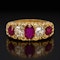 Lovely Burmese Ruby Diamond Ring at Deco&Vintage Ltd - image 3