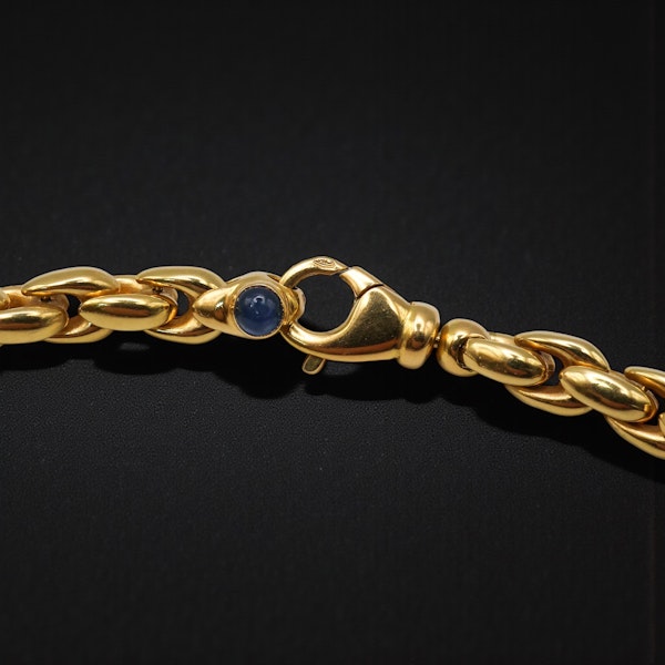 Lovely French 18ct Gold And Sapphire Necklace at Deco&Vintage Ltd - image 3