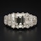 1.1ct Emerald-cut Diamond 18ct White Gold Ring at Deco&Vintage Ltd - image 4