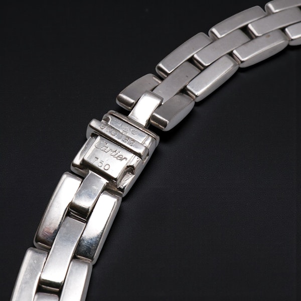 Lovely Cartier Paris 18ct White Gold Diamond Necklace at Deco&Vintage Ltd - image 5