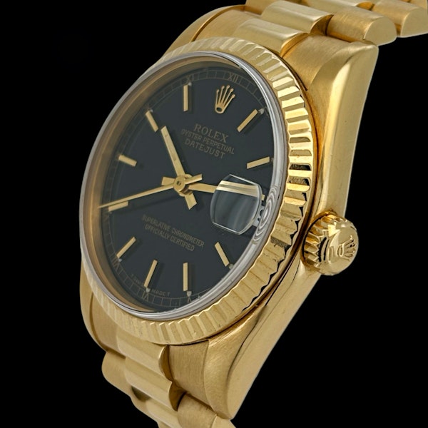 ROELX DATEJUST 31 PRESIDENT BRACELET 18KT YELLOW GOLD 68278 - image 2