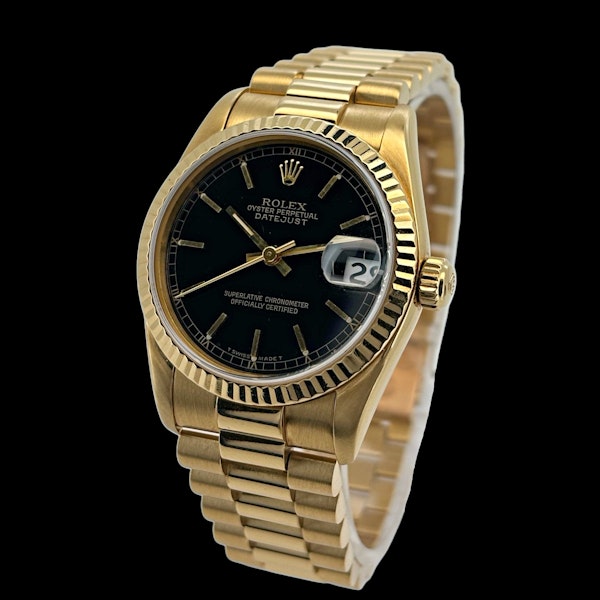 ROELX DATEJUST 31 PRESIDENT BRACELET 18KT YELLOW GOLD 68278 - image 1