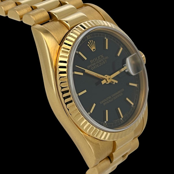 ROELX DATEJUST 31 PRESIDENT BRACELET 18KT YELLOW GOLD 68278 - image 3